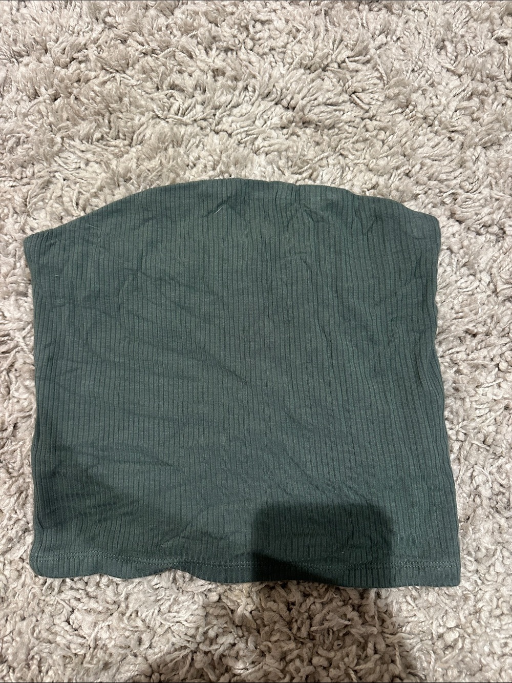 American Eagle Outfitters Olive Green Ribbed Mini Tube Skirt